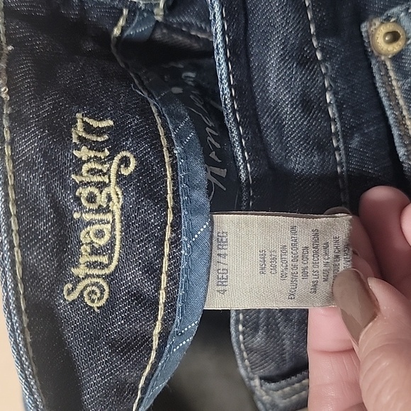 American Eagle, Size 4 'Straight77' Dark Wash Jeans. New without tags. - Picture 6 of 14